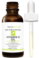 Vitamin E Oil - 100% Pure & Natural, 42,900 IU. Visibly Reduce the Look of Scars, Stretch Marks, Dark Spots & Wrinkles for Moisturized & Youthful Skin. d-alpha tocopherol (1 Fl Oz) RejuveNaturals