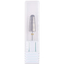 PANA Nail Carbide Volcano Bit - Two Way Rotate use for Both Left and Right Handed - Fast remove Acrylic or Hard Gel - 3/32" Shank - Manicure, Nail Art, Drill Machine (Extra Fine, Silver) PANA
