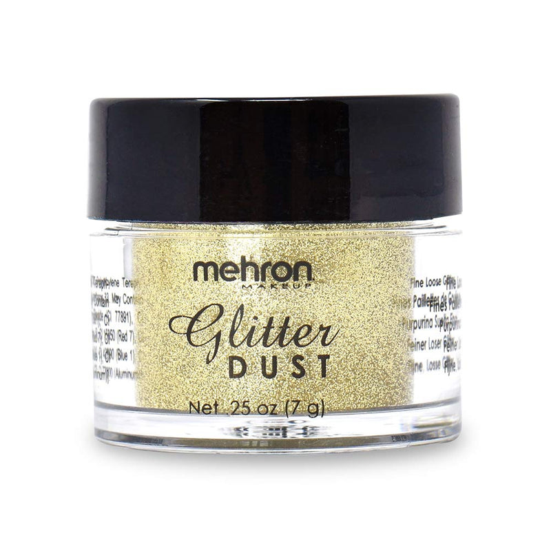 Mehron Makeup GlitterDust (.25 Ounce) (Gold) Mehron