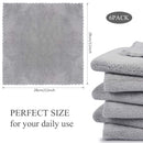 SUNLAND Microfiber Face Makeup Remover Cloth Reusable Facial Cleansing Towel Ultra Soft Face Washcloth 11inchx 11inch (12pack, Grey) SUNLAND Store