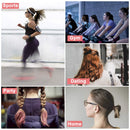 Hair Elastic Ties, KUBOM 10-Color No-Metal Ponytail Holders for Women's Hair 100pcs Girls Women Hair Bands, 4MM KUBOM