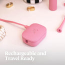 PRO-X UV Toothbrush Sanitizer Clip - 5-Minute UV-C Cycle, 30-Day Battery, Universal Fit for Manual & Electric Toothbrushes, TSA-Friendly, Portable, Pink Infinity Warehouse