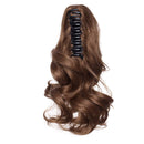 Light Brown 12” Short Curly Claw Ponytail Hair Extension Fluffy Body Wave Pony Tail Clip In On Hairpiece With Claw/Jaw Big Wave One Piece Synthetic Heat Resistant Hair Women Trendy (Light Brown) S-noilite