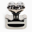 Skull Shaver Pitbull Platinum PRO Electric Razor - Wet/Dry 4 Head 4d Cordless USB Rechargeable Rotary Shaver Skull Shaver