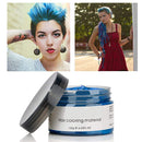 MOFAJANG Hair Coloring Dye Wax Styling Cream Mud, Natural Hairstyle Cream Wash out easily, Temporary Hair Dye Wax for Party, Cosplay & Halloween, Nightclub, 4.23 oz (Blue) Jakuva Store