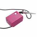 Airbrush Makeup Set Pinkiou Air Brush Kit for Face Paint with Mini Compressor 0.4mm Needle and Nozzle Nail Body Paint SP16 (RED) Infinity Warehouse