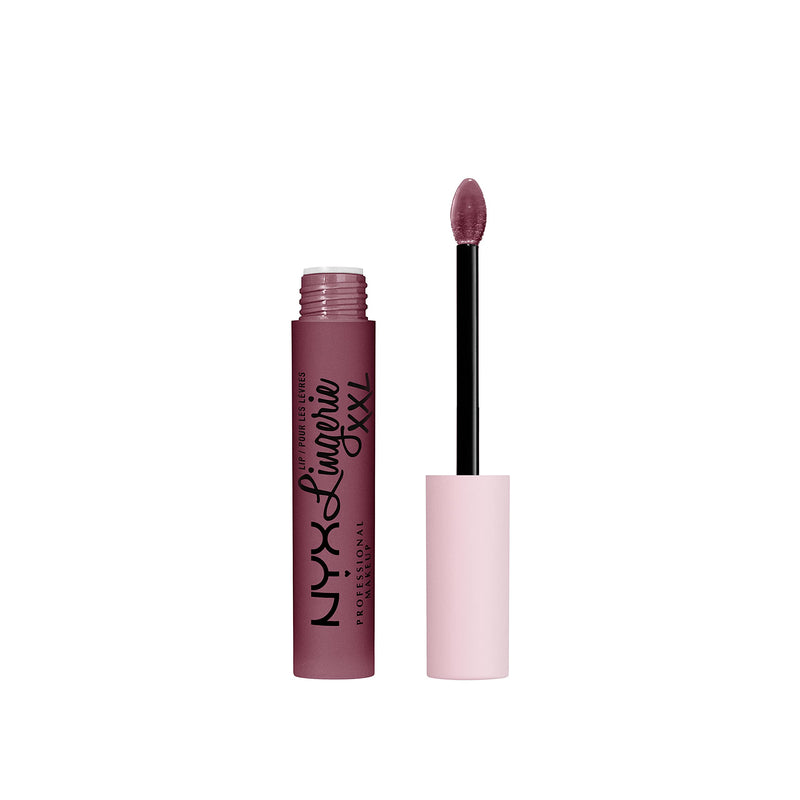 NYX PROFESSIONAL MAKEUP Lip Lingerie XXL Matte Liquid Lipstick - Bust-Ed (Purple Mauve) NYX PROFESSIONAL MAKEUP