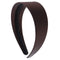 Brown 2 Inch Wide Satin Hard Headband with No Teeth Head band for Women and Girls (Motique Accessories) Motique Accessories