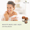 Tree To Tub Unscented Shea Butter Body Lotion for Dry Skin & Unscented Body Wash for Sensitive Skin - pH Balanced Fragrance Free Sensitive Lotion and Body Wash for Women & Men - Sulfate Free Tree to Tub