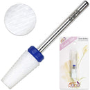 PANA Tapered Ceramic Nail Carbide Bit - Two Way Rotate use for Both Left and Right Handed - Fast remove Acrylic or Hard Gel - 3/32" Shank - Manicure, Nail Art, Drill Machine (Medium - M, Ceramic) PANA