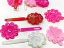 Tara Girls Self Hinge Plastic Bow Hair Barrettes Selection Pack Of 2 (BR59) Tara