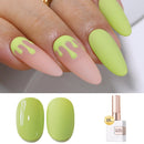 Double Rhythm 0.5 Oz Gel Nail Polish Neutral Natural Same Color Same Bottle Translucent Light Milky Pastel 15ML Manicure French Design Art DIY at Home (Pearl Green-B1146) Infinity Warehouse
