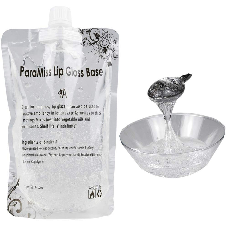 PARAMISS Lip Gloss Base 10 Ounce (350 ML) Clear Lip Gloss Non-Stick Moisturizing Versagel lip gloss base DIY Handmade Lip Gloss Lip Balms Lip Plumper Making Organic Lip Gloss Supplies . (A) PARAMISS