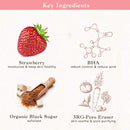 SKINFOOD Mask Strawberry Sugar 120g - Facial Pore Cleanser, Hydrating & Nourishing Body Skin - Wash Off Face Masks w/BHA Pore & Sebum Clearing Exfoliator - Shower-Proof Texture (4.23 oz) SKIN FOOD since 1957