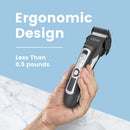 xtava Pro Cordless Hair Clippers and Beard Trimmer - 4.5 Hour Long Life Battery, LCD Display, Titanium and Ceramic Blades - Includes Length Guide Combs, Storage Bag, and Charging Adapter xtava