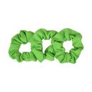 Small Scrunchies Cotton Hair Bobble - Set of 3 - Neon Green Motique Accessories