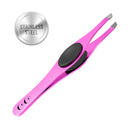 Coco's Closet Tweezers for Eyebrows - Surgical grade Stainless Steel Slant Silver Tweezer - Precision for Ingrown Hair Removal Coco's Closet