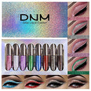 8 Colors Glitter Sparkle Sparkly Sparkling Eyeliner Liquid Makeup Set delineadores de colores,DNM Liquid Glitter Eyeliner Colorful Set Gold Silver white Red Shimmer Liquid Eyeliner Liner for Eyes 03 DNM