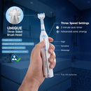 Triple Bristle GO | Portable AA Battery Sonic Toothbrush for Travel | Three Powerful Modes | Soft Nylon Bristles-Also for Autistic & Special Needs Adults and Kids | Triple Bristle GO Two Pack Triple Bristle Store