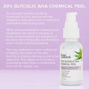 Glycolic Acid 30% AHA Chemical Peel - Blackhead, Dark Spot & Scar Removal & Treatment for Face - AHA Peeling Solution, Professional at Home Facial Exfoliant - Lactic Acid & Vitamin C - 1 oz InstaNatural