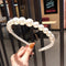 Aoxmas 3pcs White Faux Pearl Hairbands Bridal Hair Hoop Wedding Hair Accessories Pearl Headbands for Women Girls Aoxmas