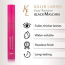 KL Killer Lashes Easy Remove Smudge Free Mascara Black for Fuller and Longer Lashes KL KILLER LASHES