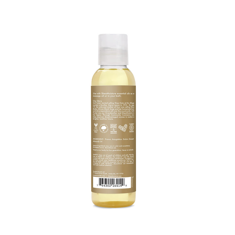 SheaMoisture Body Oil for Dry Skin Sweet Almond Oil Cruelty Free 4 oz SheaMoisture