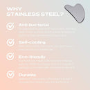 The Original Stainless Steel Gua Sha Tool with Travel Pouch - By SACHEU Sacheu