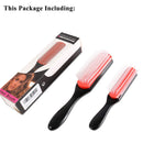 9-Row Cushion Nylon Bristle And Travel Brush Black Grey Beige Women Satin Silk Hair Scrunchies Enjoy Holiday 1981