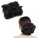 Messy Bun Hair Piece with Combs Clip in Bun Scrunchie Juva Bun Dish Fluffy Wavy Hair Updo Easy Stretch Big Chignon Short Ponytail Hairpiece for Women Dark Black Benehair Store