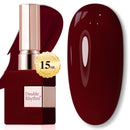 Double Rhythm Translucent Gel Polish Sheer Neutral Natural Light Milky Same Color Same Bottle 15ML Jelly UV Polish Nail Art DIY at Home (Jelly Nude Brown-A1492) Infinity Warehouse
