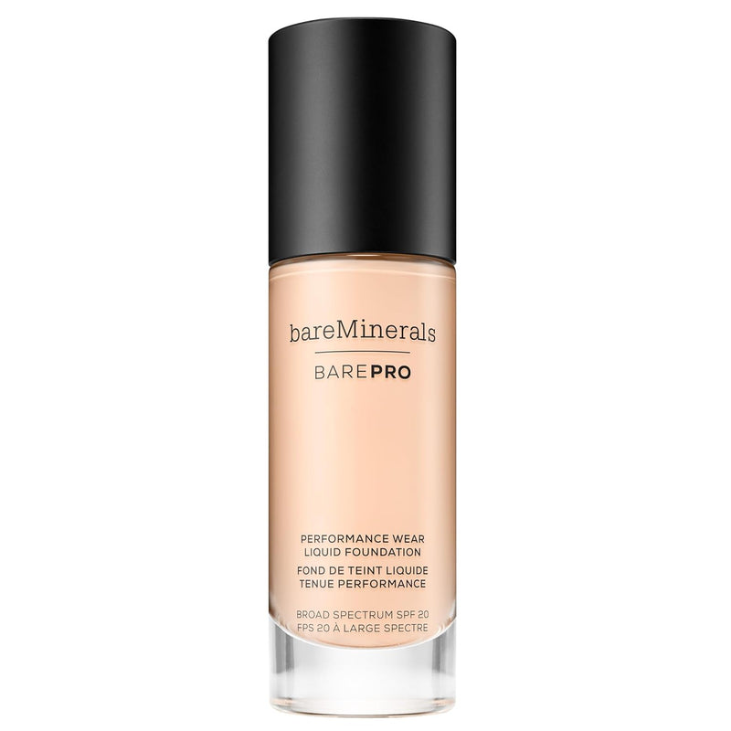 bareMinerals Barepro Performance Wear Liquid Foundation SPF 20, Breathable Makeup for Face, Full Coverage, 24HR Wear, Natural Matte Finish, Vegan Infinity Warehouse