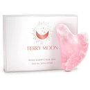 TIERRYMOON Gua Sha - Sculpting - Lymphatic Drainage, Removes Toxins, Face Sculpting Tool - Face Lifting - 100% Authentic Rose Quartz Gua Sha - Gua Sha Massage Tool, Guasha Tierry Moon