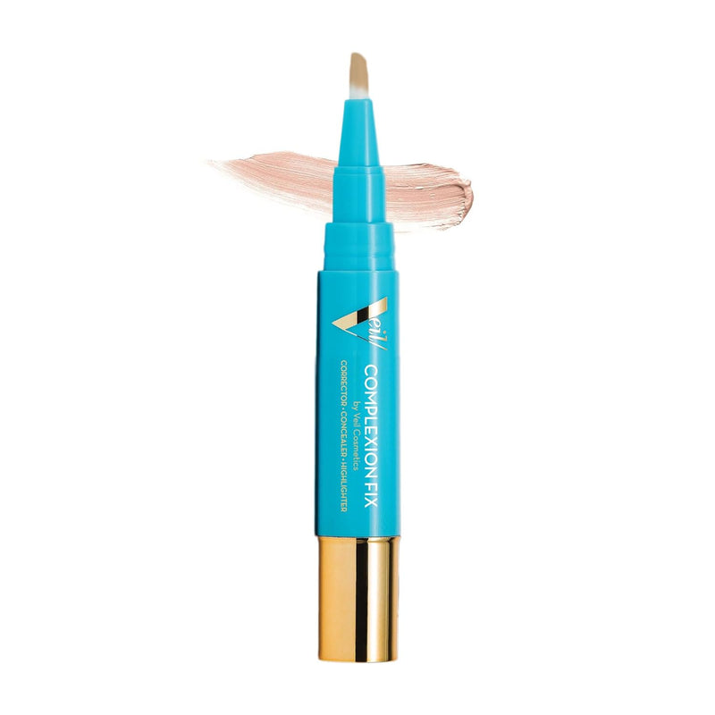 Veil Cosmetics - Complexion Fix Concealer - Liquid Concealer for Under Eye + Dark Circles - Highlight, Contour, Correct - Anti-Aging - Vegan Makeup Pen - Hydrating Lightweight (2N Light Neutral) Infinity Warehouse