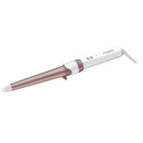 Conair Conair Double Ceramic Curling Wand; 1 1/4-inch To 3/4-inch Tapered Barrel Curling Wand; White / Rose Gold Conair