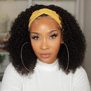 VTAOZI Headband Wigs for Black Women Kinky Curly Headband Wig Human Hair 9A Glueless None Lace Front Wigs 150% Density Afro Kinky Curly Half Wigs Natural Color 20 Inch VTAOZI Store