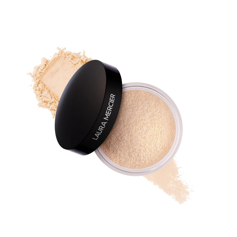 Laura Mercier Translucent Loose Setting Powder, 24HR Shine Control, Infused with Vitamins C + E, Soft Matte Finish, Normal to Oily Skin, 4 Shades for Virtually All Skin Tones, Holiday Gift Set Infinity Warehouse
