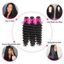 10A Deep Wave Human Hair Bundle 100% Virgin Brazilian Hair 1 Single Bundle 22 Inch Wet and Wavy Hair Human Bundle Unprocessed Remy Curly Hair Bundle serwell