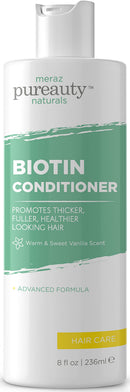 Biotin Conditioner for Hair - Hair Conditioner with Biotin, Not your Routine Shampoo and Conditioner for women Hair Loss. Use our Biotin Shampoo and Conditioner for thinning hair - Pureauty Naturals Meraz Pureauty Naturals