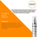 DRMTLGY Acne Spot Treatment and Cystic Acne Treatment. Acne Serum with Micronized Benzoyl Peroxide 5% and Glycolic Acid DRMTLGY