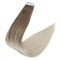 Full Shine 14 Inch Remy Hair Extensions Glue in Hair Color 8 Ash Brown Fading to 60 Blonde 20pcs 50g Balayage Tape in Hair Extensions Remy Human Hair Seamless Extensions For Beauty Supply Full Shine Store