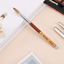 Accmor Nail Art Brush for Acrylic Powder, Wooden Handle Acrylic Nail Art Design Brush Nail Art Brushes Art Tool, Size 14 Accmor