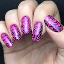Whats Up Nails - B002 Water Marble to Perfection Stamping Plate for Nail Art Design Whats Up Nails