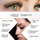 Amber Lash Magic Glue, Eyelash Extension Glue for Professional Use, 6 Weeks Bonding Strength Strong Bonding Power (10 ml) Amber Lash