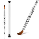 Accmor 3D Nail Art Brush for Acrylic Powder, Acrylic Nail Art Design Brush Nail Art Tool (Size