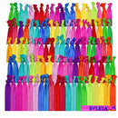 Syleia 100 Hair Ties - Candy Shop Colors - Plus One Bonus Hair Tie - Elastic Ponytail Holders No Crease Hand Knotted Fold Over Assorted 100 Pack … Syleia