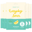 Everyday Lemon Brightening Mask With No Harsh Chemicals - Brightening, Clarifying, Balancing (Pack of 5) FACETORY Store