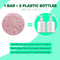 Solid Shampoo Bar And Conditioner Effect Hair Soap – 100% Organic Shampoo Bars For Hair With All Natural Plant Based Essential Oils And Zero Waste Biodegradable Packaging (Rose) BAMBOEARTH