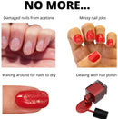 GELMATE Semicured Gel Nail Strips UV/LED Lamp Required 20 Real Gel Nail Polish Wraps Mr Grey GelMate