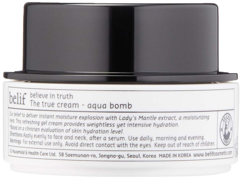 Belif the True Cream Aqua Bomb | Moisturizer for Combination to Oily Skin | Face Cream, Hydration, Clean Beauty belif